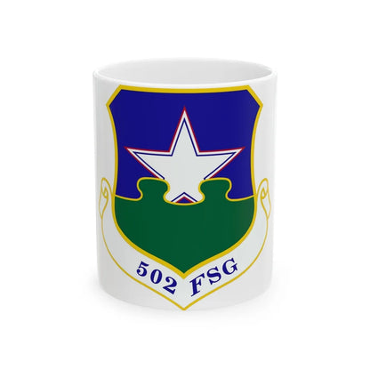 502d Force Support Group (U.S. Air Force) White Coffee Mug-11oz-Go Mug Yourself