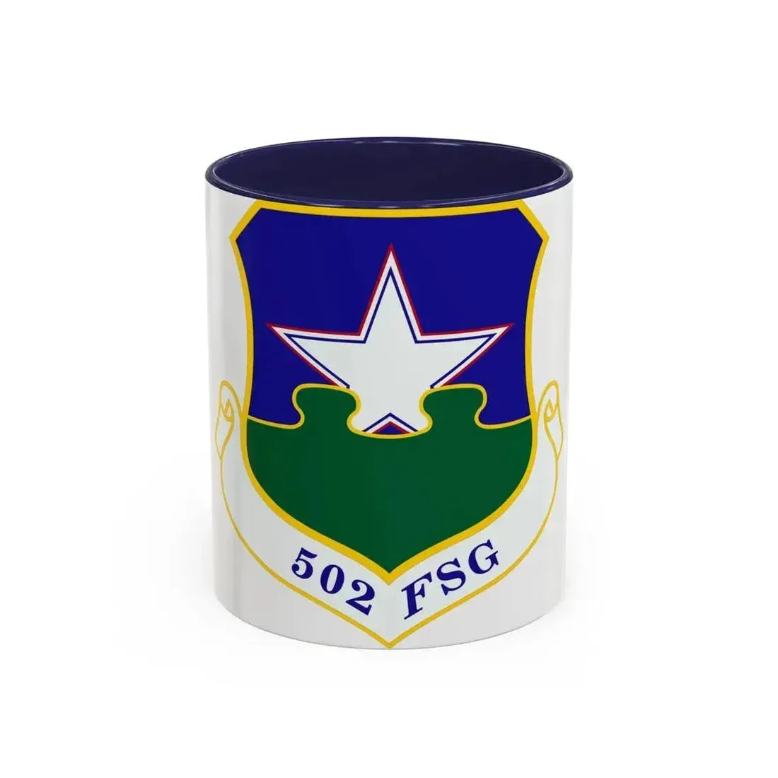 502d Force Support Group (U.S. Air Force) Accent Coffee Mug 11oz Navy - Go Mug Yourself