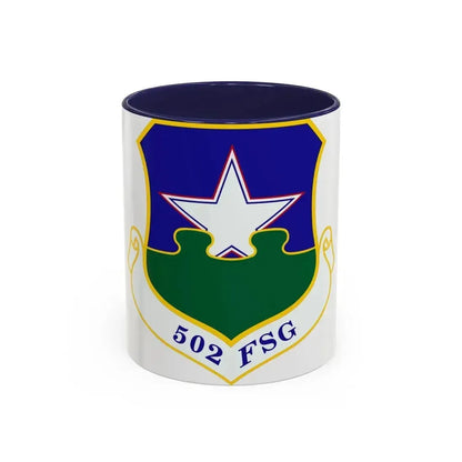 502d Force Support Group (U.S. Air Force) Accent Coffee Mug 11oz Navy - Go Mug Yourself