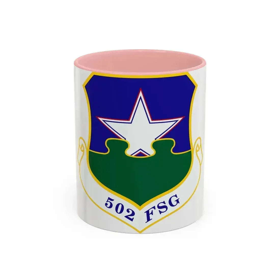 502d Force Support Group (U.S. Air Force) Accent Coffee Mug 11oz Pink - Go Mug Yourself