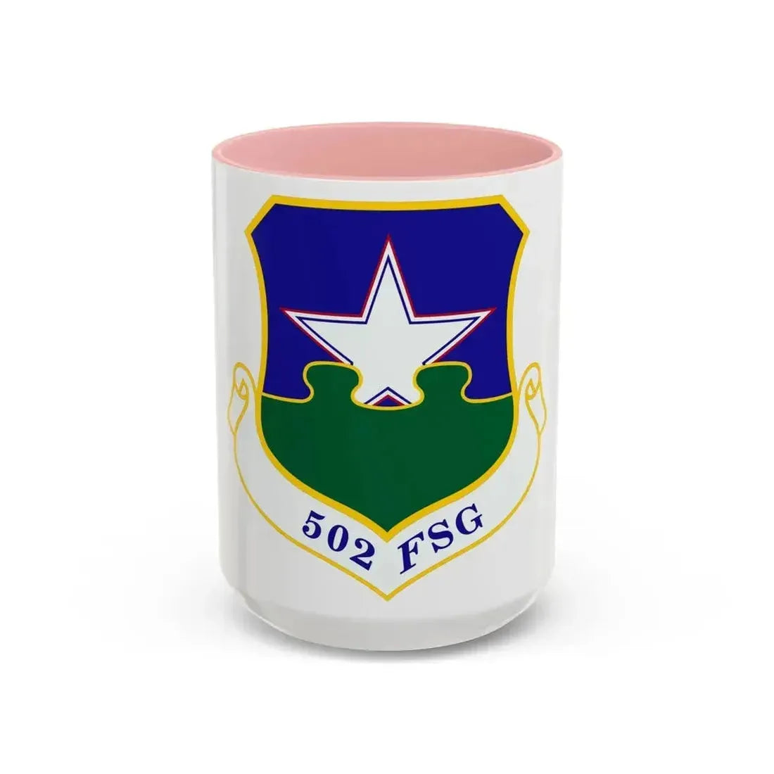502d Force Support Group (U.S. Air Force) Accent Coffee Mug 15oz Pink - Go Mug Yourself