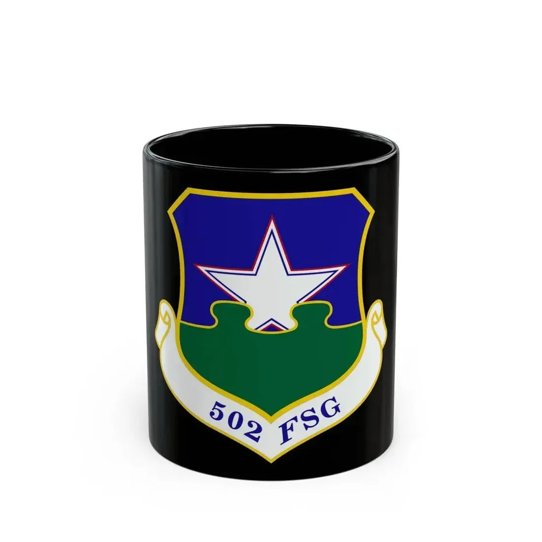 502d Force Support Group (U.S. Air Force) Black Coffee Mug 11oz - Go Mug Yourself