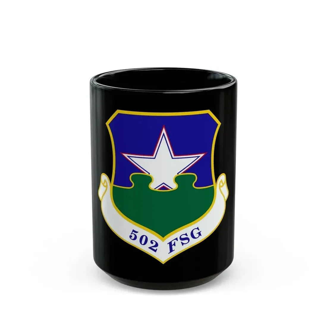 502d Force Support Group (U.S. Air Force) Black Coffee Mug 15oz - Go Mug Yourself