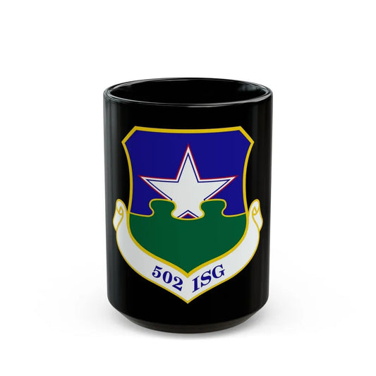 502d Installation Support Group (U.S. Air Force) Black Coffee Mug-15oz-Go Mug Yourself