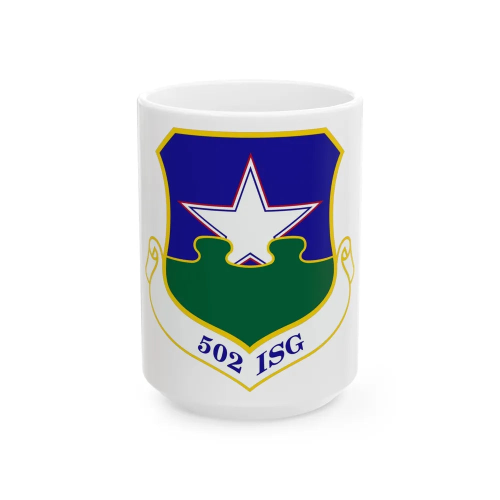 502d Installation Support Group (U.S. Air Force) White Coffee Mug-15oz-Go Mug Yourself