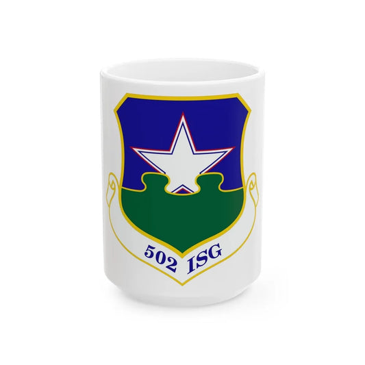 502d Installation Support Group (U.S. Air Force) White Coffee Mug-15oz-Go Mug Yourself