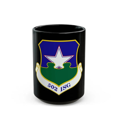 502d Installation Support Group (U.S. Air Force) Black Coffee Mug 15oz - Go Mug Yourself