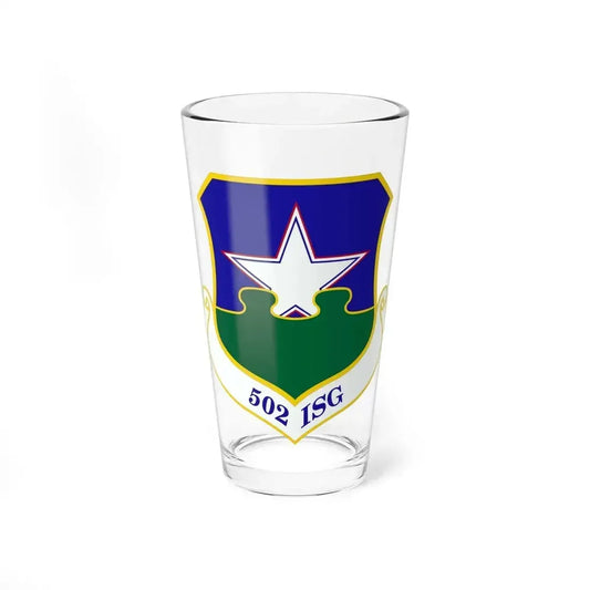 502d Installation Support Group (U.S. Air Force) Pint Glass 16oz 16oz - Go Mug Yourself