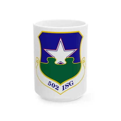 502d Installation Support Group (U.S. Air Force) White Coffee Mug 15oz - Go Mug Yourself
