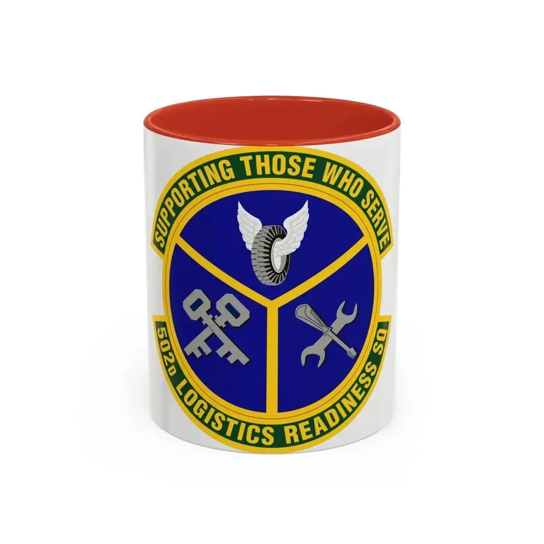 502d Logistics Readiness Squadron (U.S. Air Force) Accent Coffee Mug 11oz Red - Go Mug Yourself
