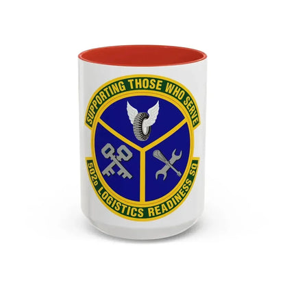 502d Logistics Readiness Squadron (U.S. Air Force) Accent Coffee Mug 15oz Red - Go Mug Yourself