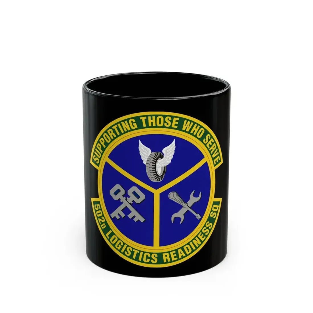 502d Logistics Readiness Squadron (U.S. Air Force) Black Coffee Mug 11oz - Go Mug Yourself
