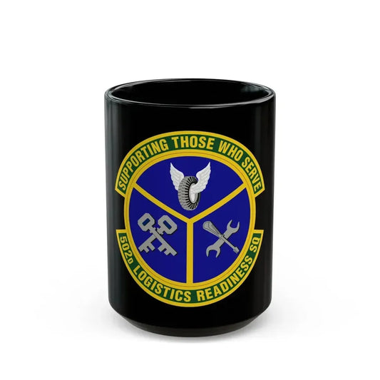 502d Logistics Readiness Squadron (U.S. Air Force) Black Coffee Mug 15oz - Go Mug Yourself