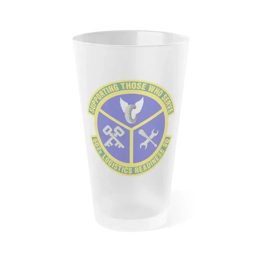 502d Logistics Readiness Squadron (U.S. Air Force) Frosted Pint Glass 16oz 16oz Frosted - Go Mug Yourself