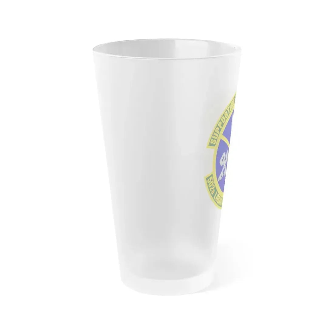 502d Logistics Readiness Squadron (U.S. Air Force) Frosted Pint Glass 16oz - Go Mug Yourself