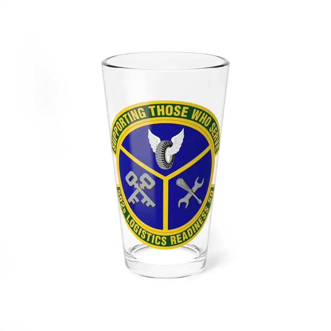 502d Logistics Readiness Squadron (U.S. Air Force) Pint Glass 16oz 16oz - Go Mug Yourself