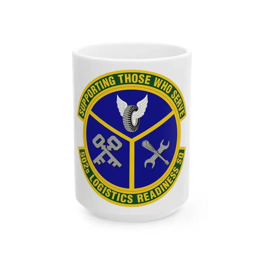 502d Logistics Readiness Squadron (U.S. Air Force) White Coffee Mug 15oz - Go Mug Yourself