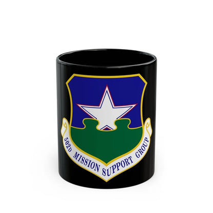 502d Mission Support Group (U.S. Air Force) Black Coffee Mug-11oz-Go Mug Yourself