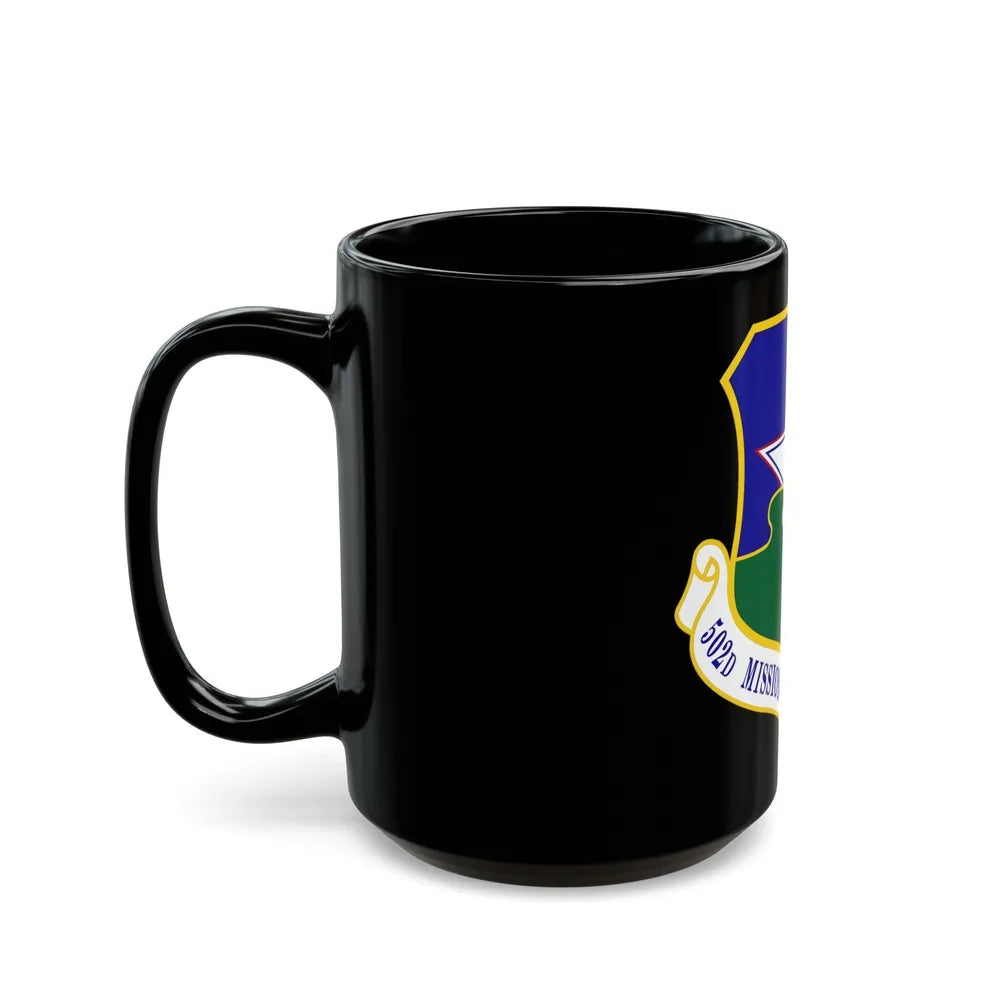 502d Mission Support Group (U.S. Air Force) Black Coffee Mug-Go Mug Yourself