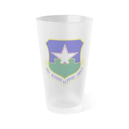 502d Mission Support Group (U.S. Air Force) Frosted Pint Glass 16oz-16oz-Frosted-Go Mug Yourself