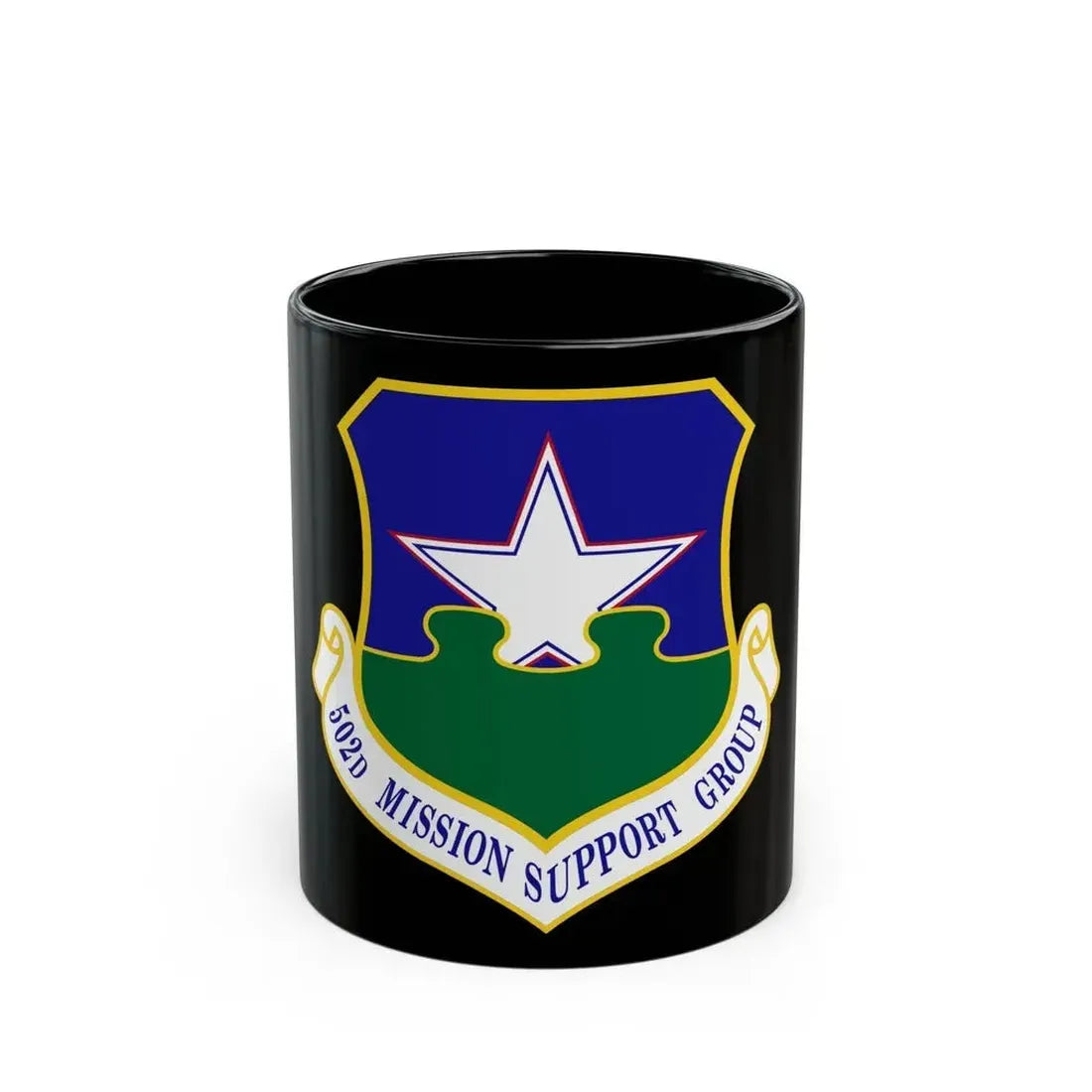 502d Mission Support Group (U.S. Air Force) Black Coffee Mug 11oz - Go Mug Yourself