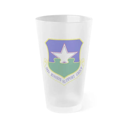 502d Mission Support Group (U.S. Air Force) Frosted Pint Glass 16oz 16oz Frosted - Go Mug Yourself