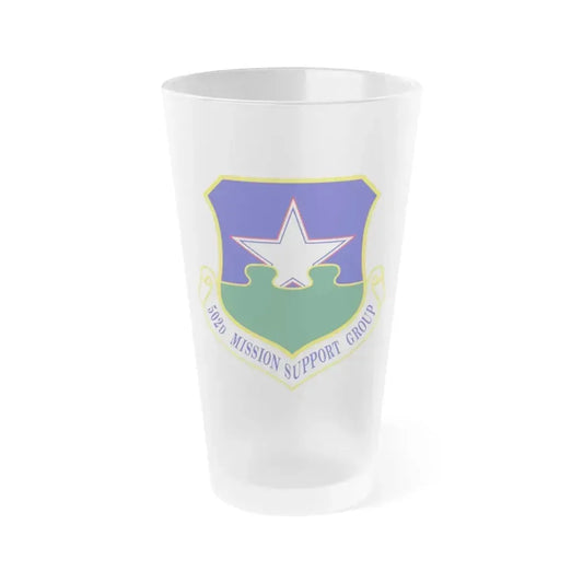 502d Mission Support Group (U.S. Air Force) Frosted Pint Glass 16oz 16oz Frosted - Go Mug Yourself