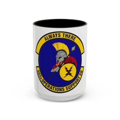 502d Operations Support Squadron (U.S. Air Force) Accent Coffee Mug 15oz Black - Go Mug Yourself