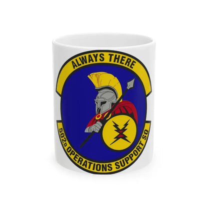502d Operations Support Squadron (U.S. Air Force) White Coffee Mug 11oz - Go Mug Yourself
