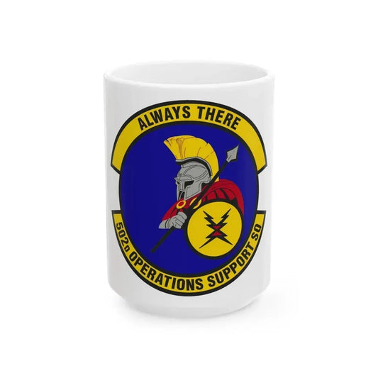 502d Operations Support Squadron (U.S. Air Force) White Coffee Mug 15oz - Go Mug Yourself