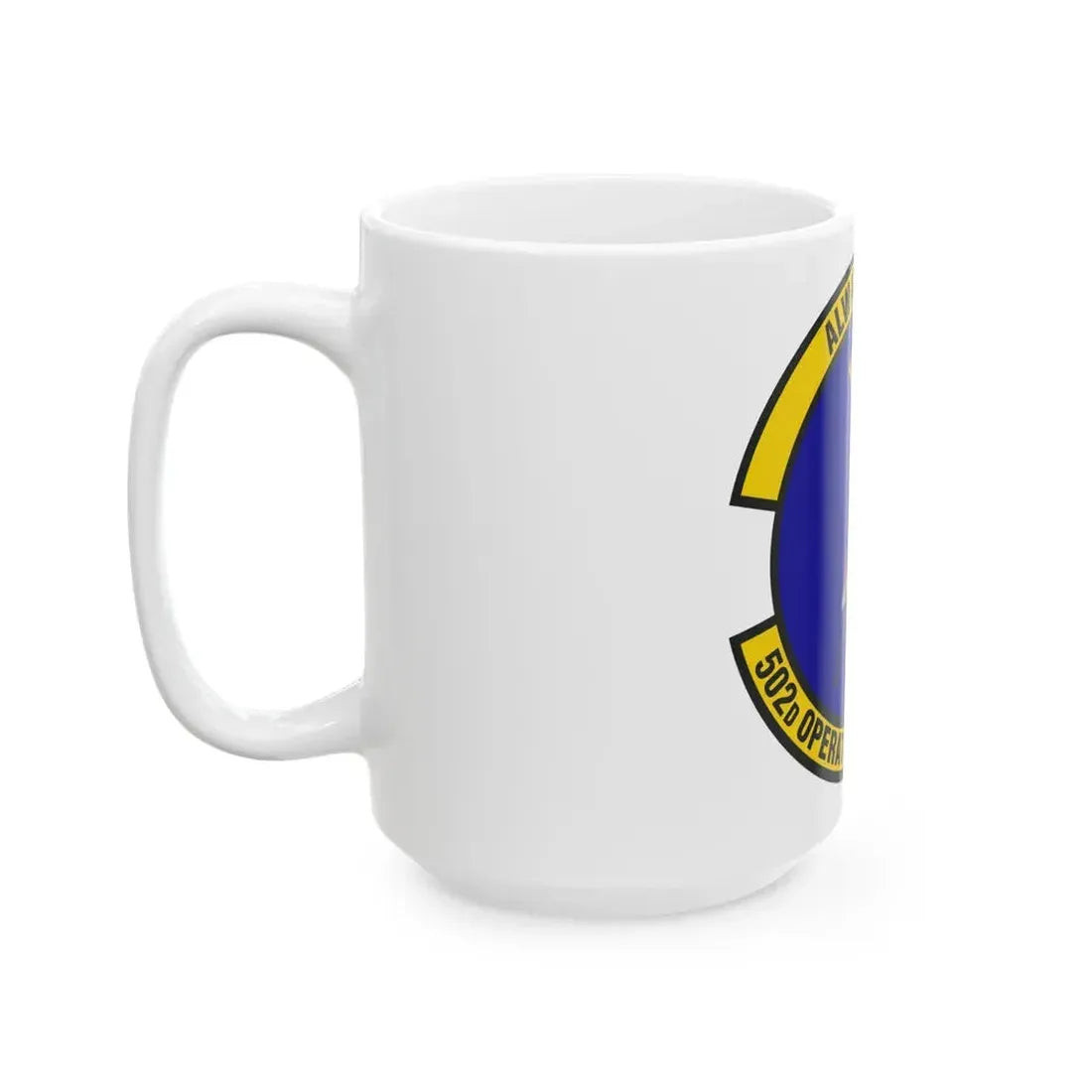502d Operations Support Squadron (U.S. Air Force) White Coffee Mug - Go Mug Yourself
