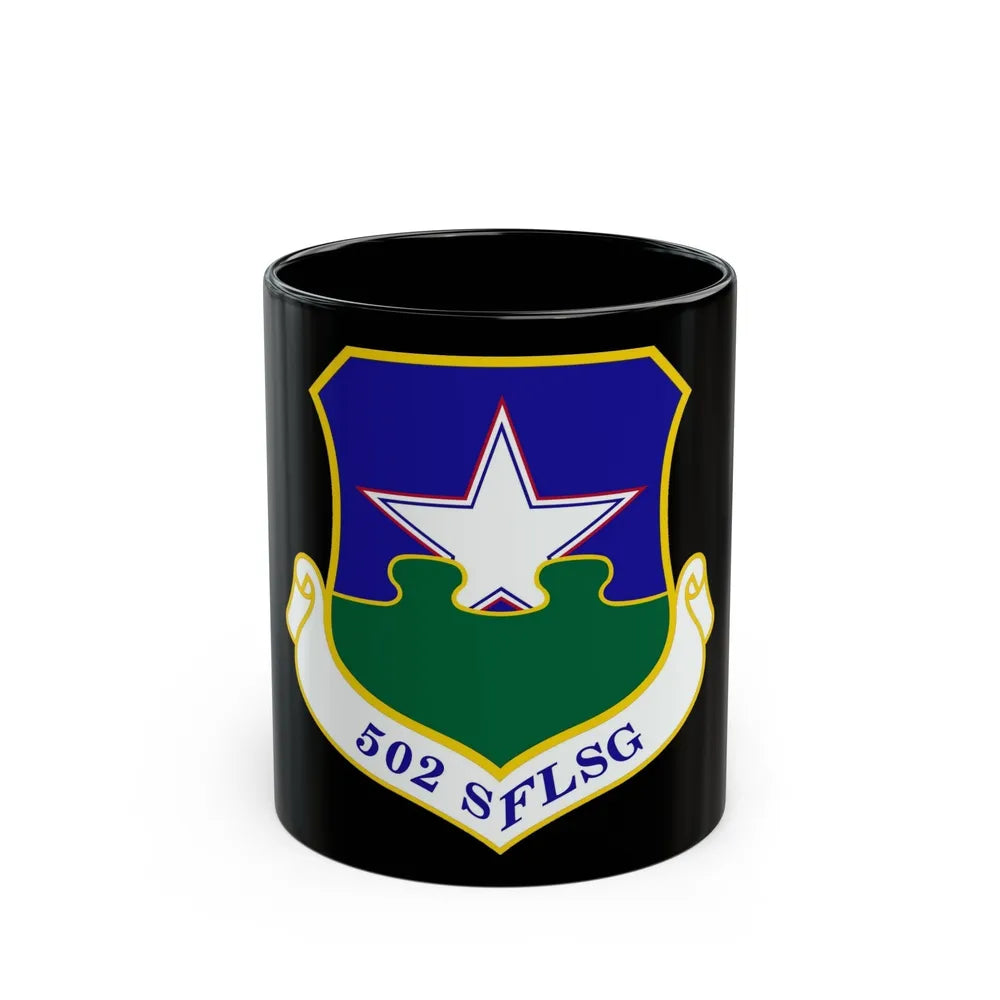 502d Security Forces and Logistics Support Group (U.S. Air Force) Black Coffee Mug-11oz-Go Mug Yourself