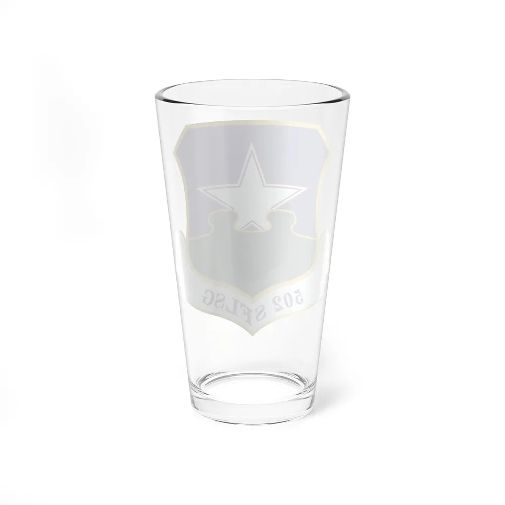 502d Security Forces and Logistics Support Group (U.S. Air Force) Pint Glass 16oz-Go Mug Yourself