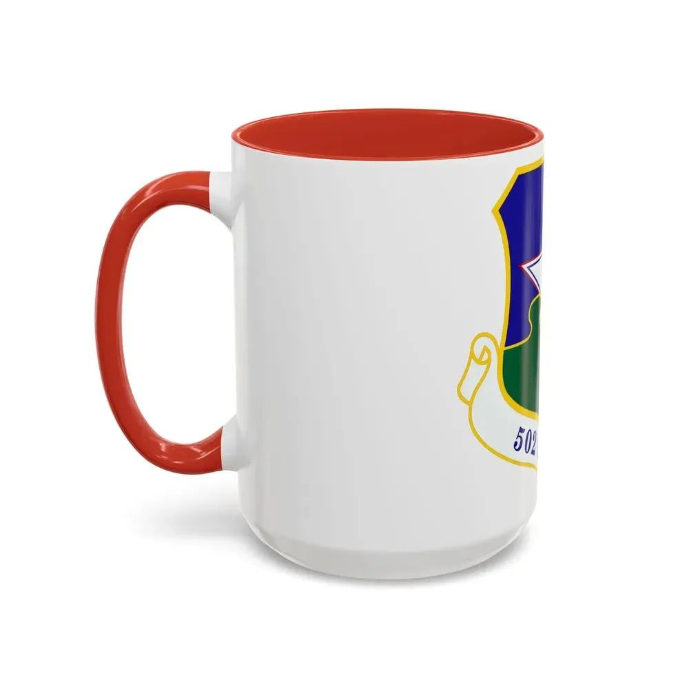 502d Security Forces and Logistics Support Group (U.S. Air Force) Accent Coffee Mug - Go Mug Yourself
