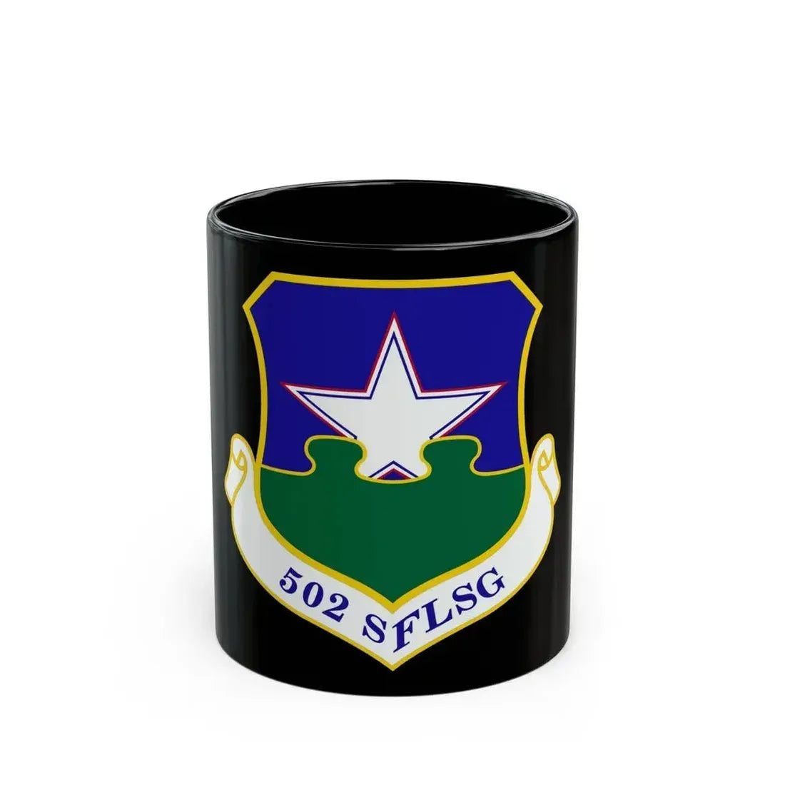 502d Security Forces and Logistics Support Group (U.S. Air Force) Black Coffee Mug 11oz - Go Mug Yourself