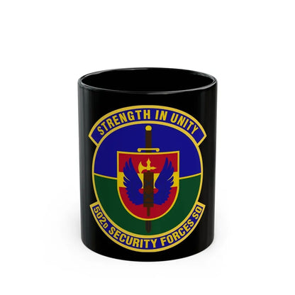 502d Security Forces Squadron (U.S. Air Force) Black Coffee Mug 11oz - Go Mug Yourself