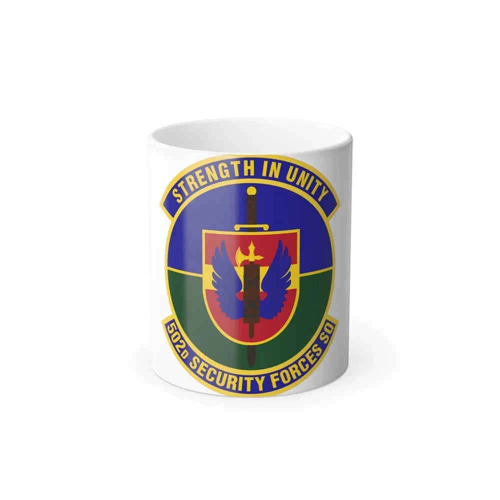 502d Security Forces Squadron (U.S. Air Force) Color Changing Coffee Mug 11oz - Go Mug Yourself