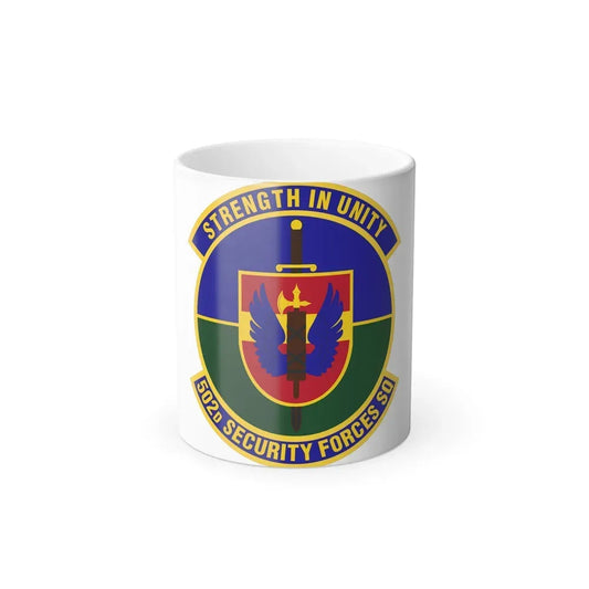 502d Security Forces Squadron (U.S. Air Force) Color Changing Coffee Mug 11oz - Go Mug Yourself