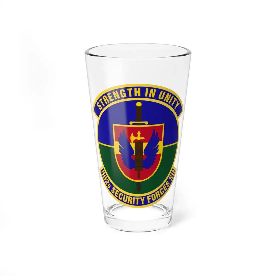 502d Security Forces Squadron (U.S. Air Force) Pint Glass 16oz 16oz - Go Mug Yourself