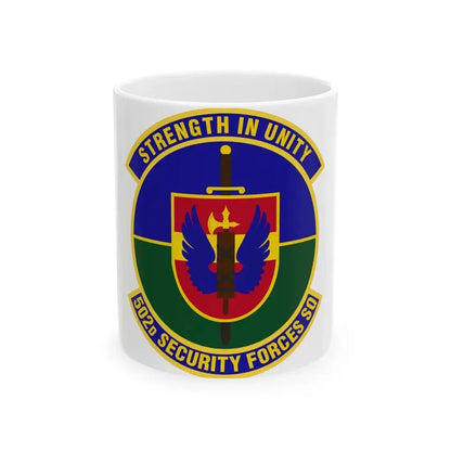 502d Security Forces Squadron (U.S. Air Force) White Coffee Mug 11oz - Go Mug Yourself