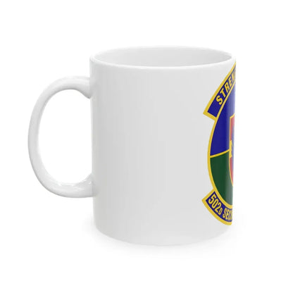502d Security Forces Squadron (U.S. Air Force) White Coffee Mug - Go Mug Yourself