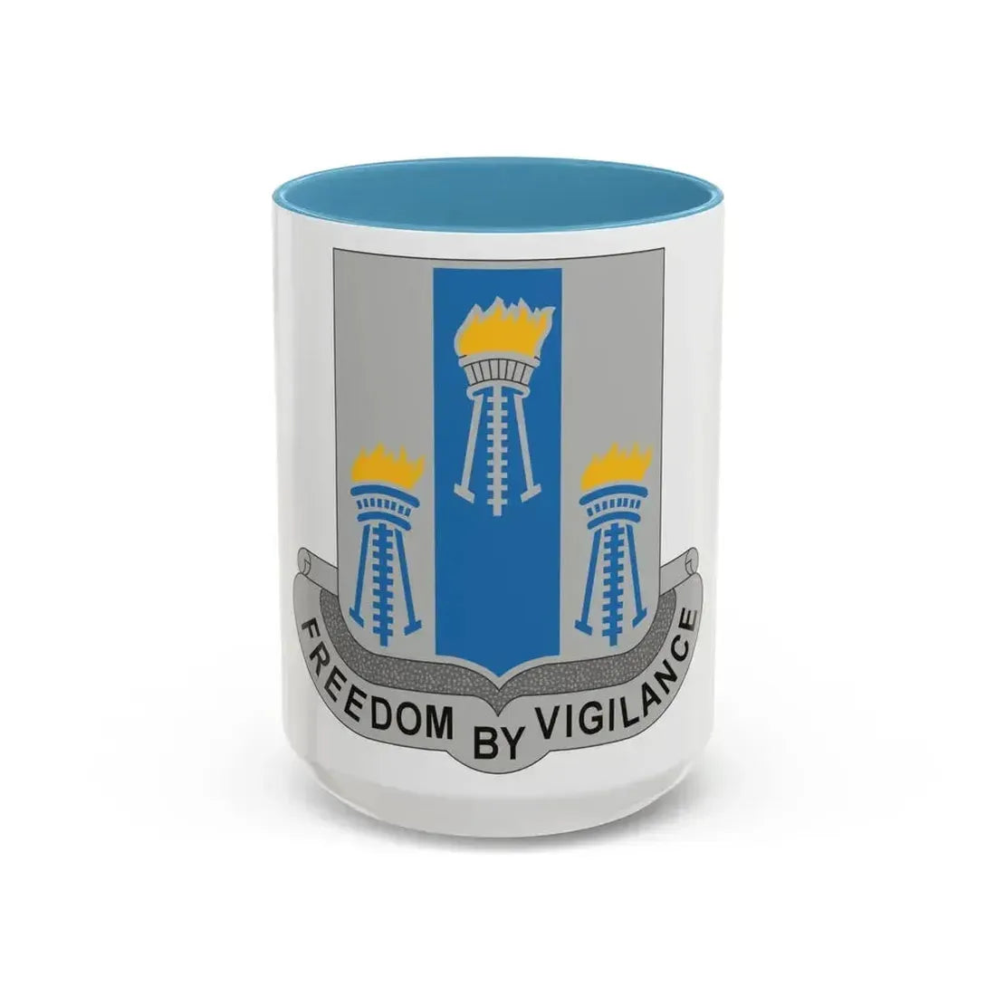 502nd Military Intelligence Battalion (U.S. Army) Accent Coffee Mug 15oz Light Blue - Go Mug Yourself