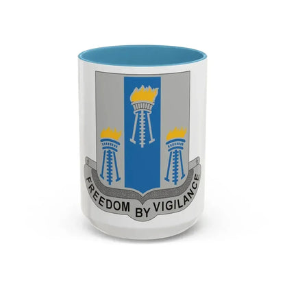 502nd Military Intelligence Battalion (U.S. Army) Accent Coffee Mug 15oz Light Blue - Go Mug Yourself