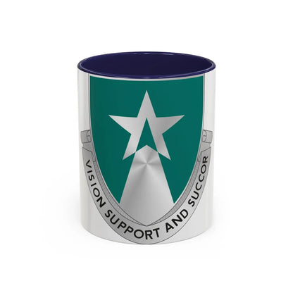 503 Aviation Battalion (U.S. Army) Accent Coffee Mug-11oz-Navy-Go Mug Yourself