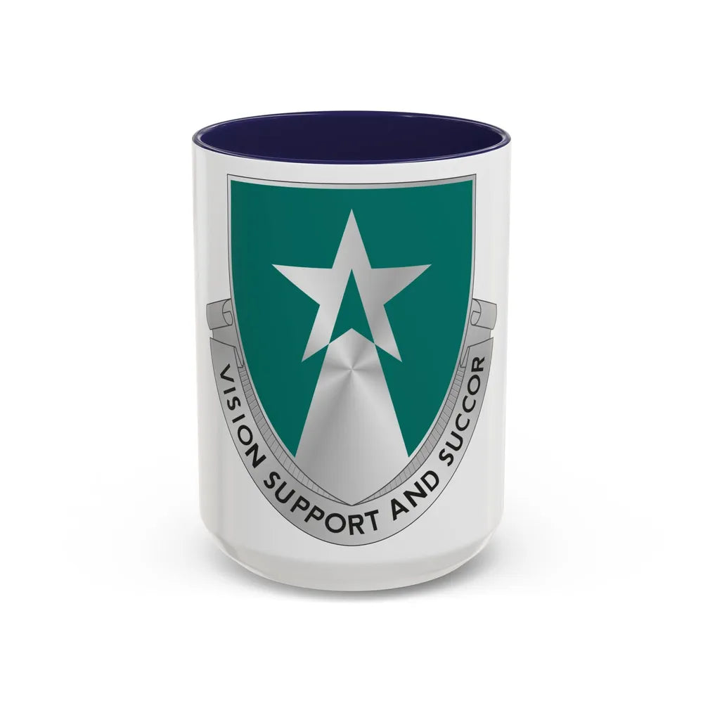 503 Aviation Battalion (U.S. Army) Accent Coffee Mug-15oz-Navy-Go Mug Yourself