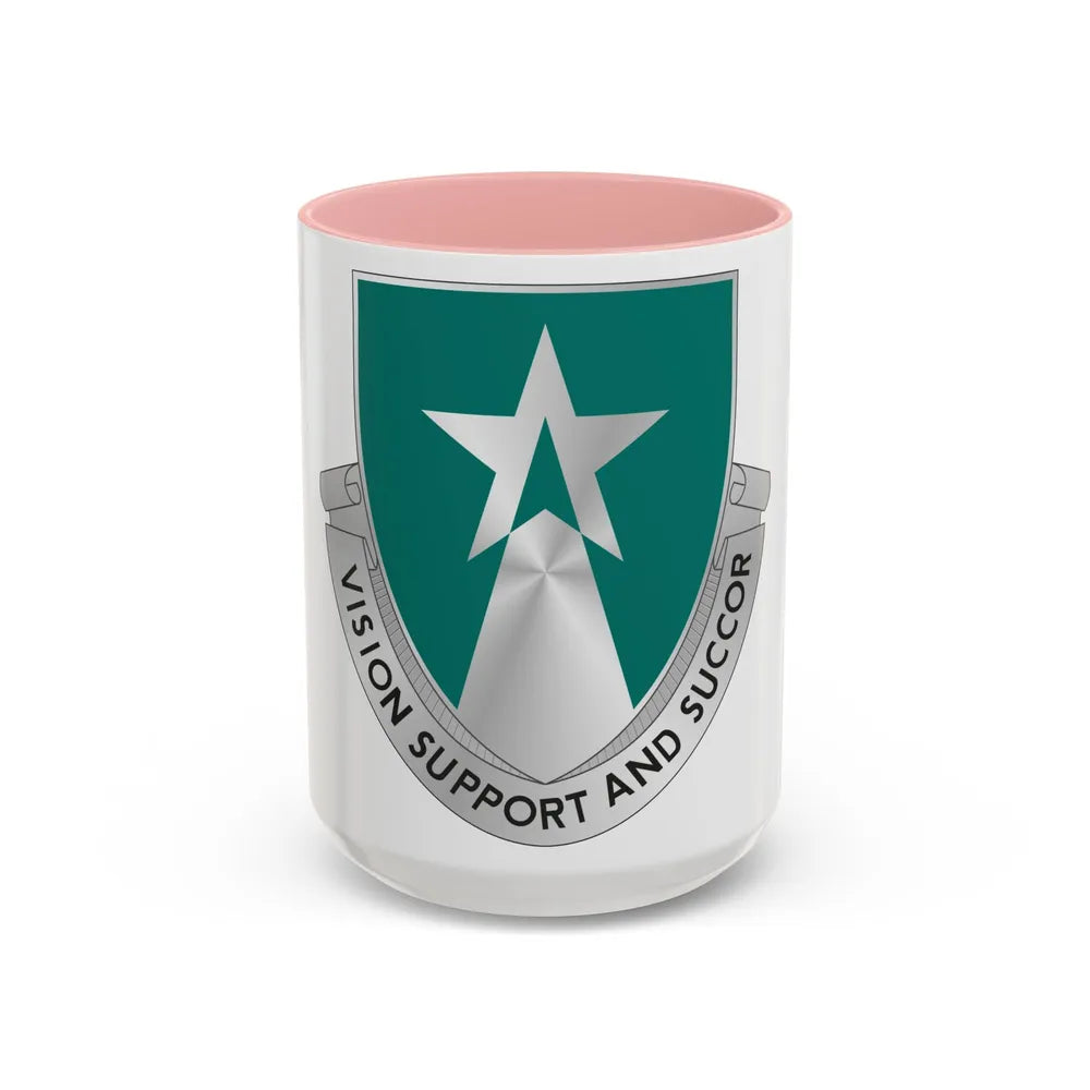 503 Aviation Battalion (U.S. Army) Accent Coffee Mug-15oz-Pink-Go Mug Yourself