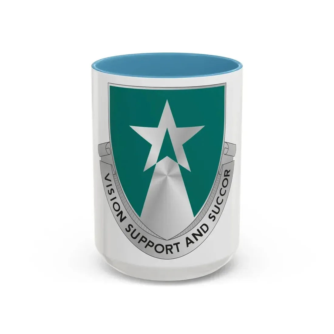 503 Aviation Battalion (U.S. Army) Accent Coffee Mug 15oz Light Blue - Go Mug Yourself