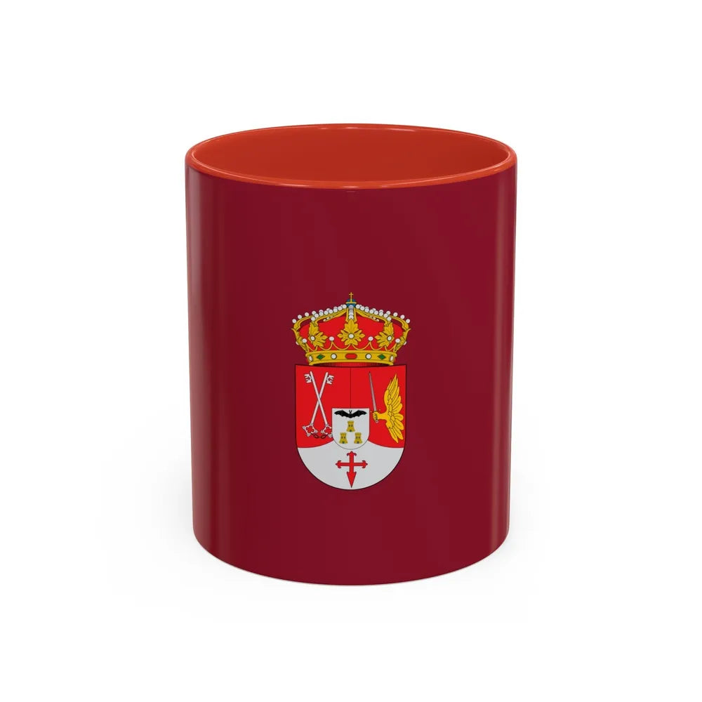 Flag of Albacete Spain - Accent Coffee Mug-11oz-Red-Go Mug Yourself