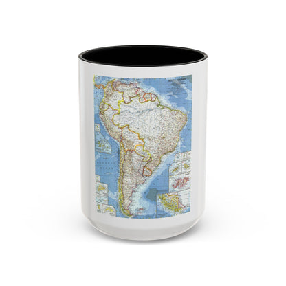 South America (1960) (Map) Accent Coffee Mug