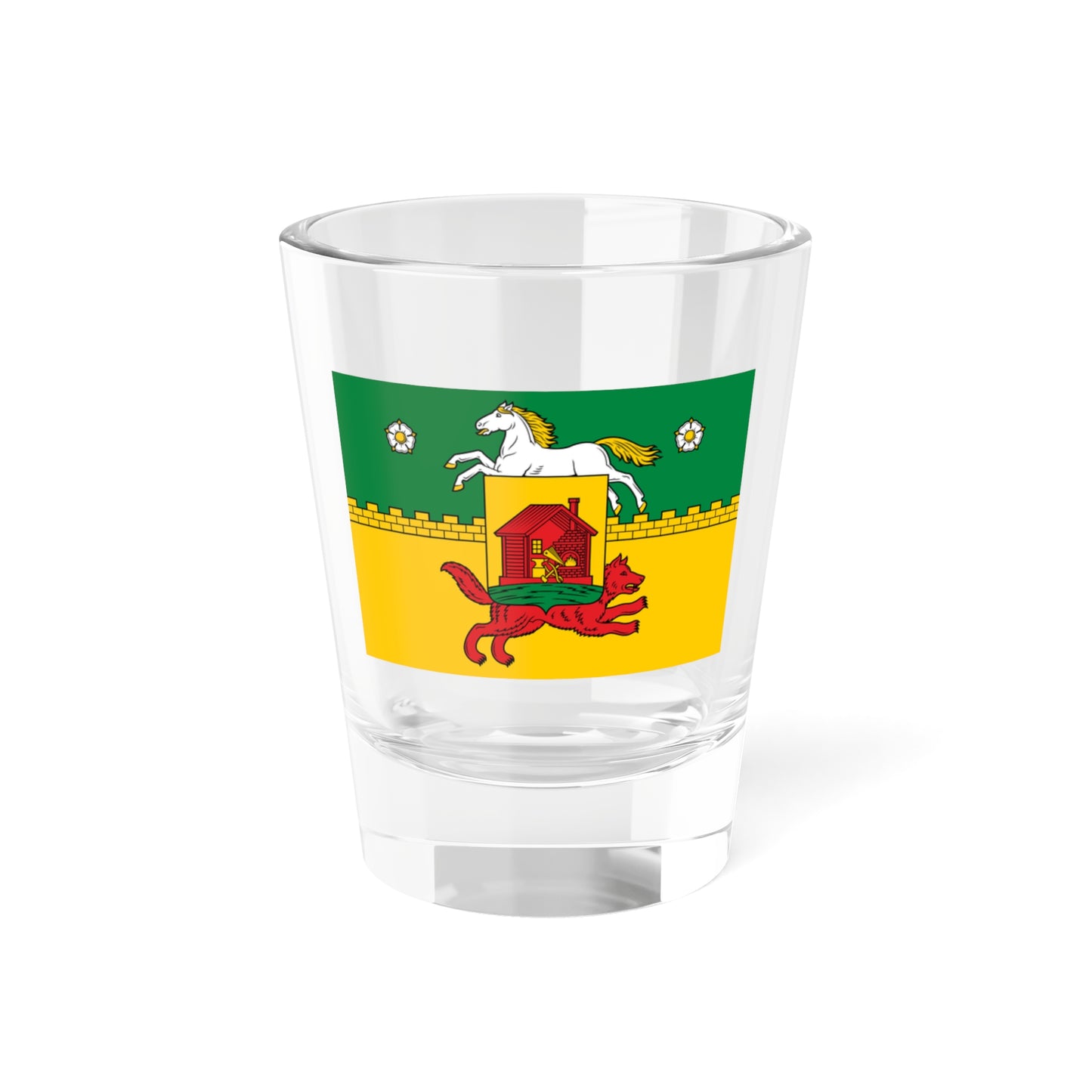 Flag of Novokuznetsk Russia - Shot Glass 1.5oz